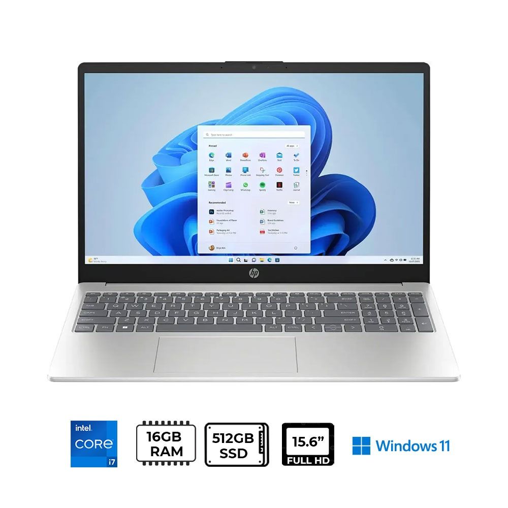 HP 15-fd0107dx, Intel Core i7-1255U, 16GB RAM, 512GB SSD, 15.6" FHD Touchscreen, Win 11