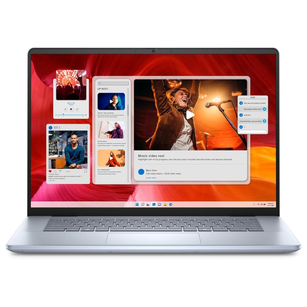 Dell 16-7640, Intel Core Ultra 9-185H, 16GB RAM Memory, 512GB SSD, 16" Screen FHD, 60 Hz, Win 11
