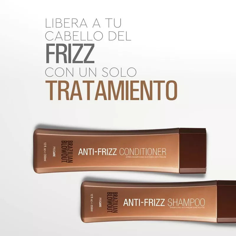 Brazilian Blowout Anti-Frizz Shampoo and Conditioner Pack - 12 oz/350 ml