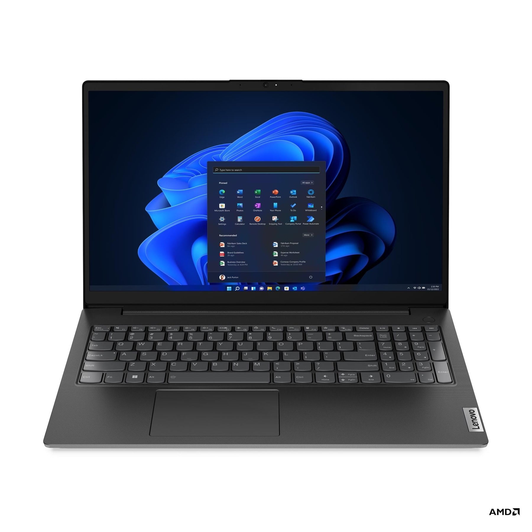 Lenovo 83CR001WUS Laptop, AMD Ryzen 7 7730U, 8GB RAM, 256GB SSD, 15.6" FHD, DOS