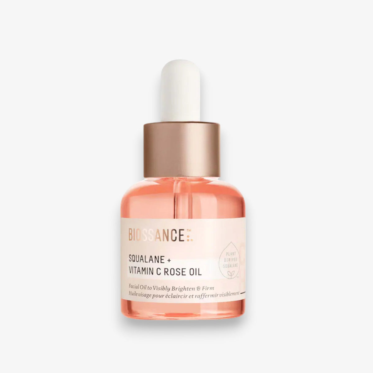 Biossance Squalane + Vitamin C Rose Brightening and Firming Face Oil