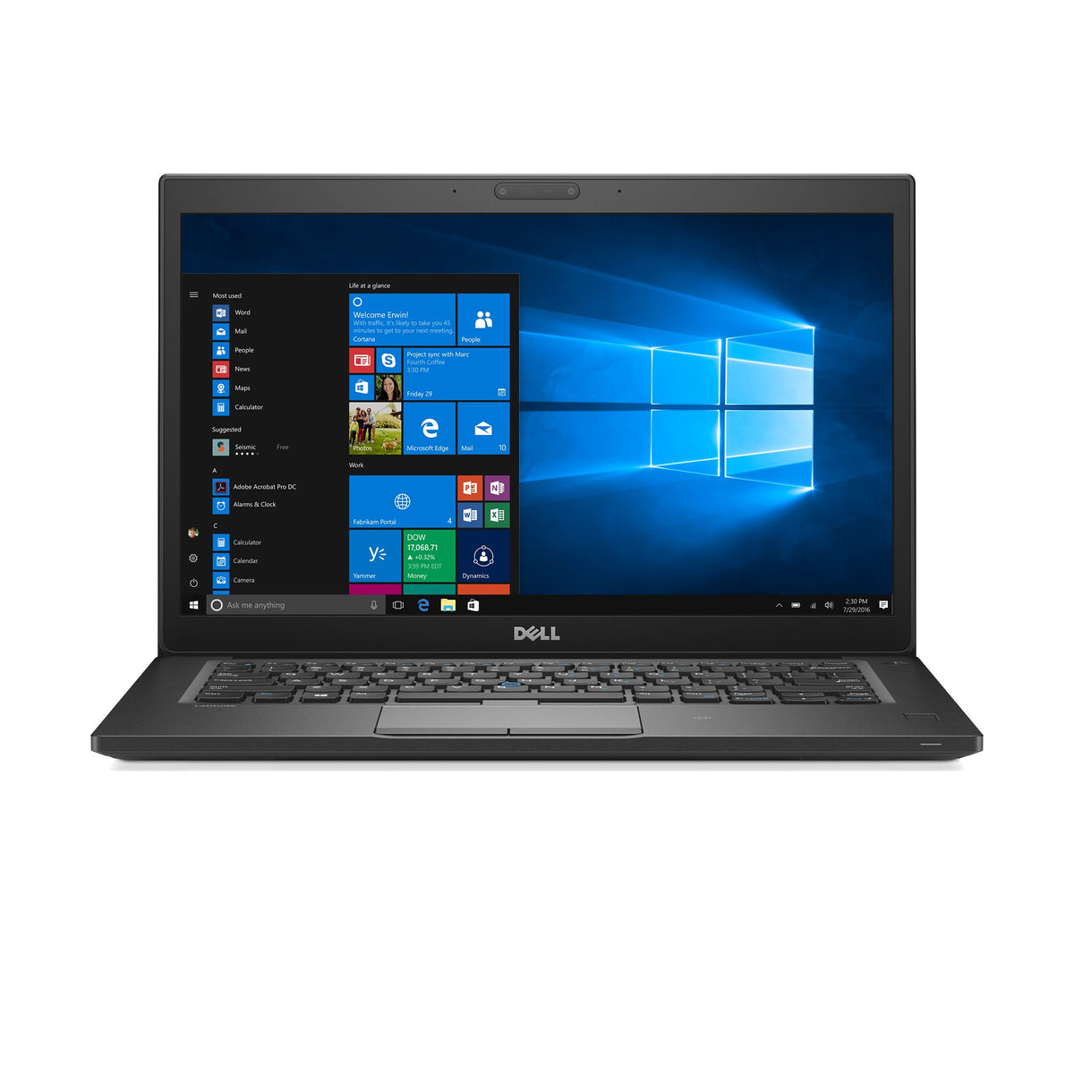 Dell Latitude 7480, Intel Core i5 (6th Gen), 16GB RAM, 256GB SSD, HDMI, USB 3.0, Webcam, 14.1" HD Screen, Windows 10 Refurbished