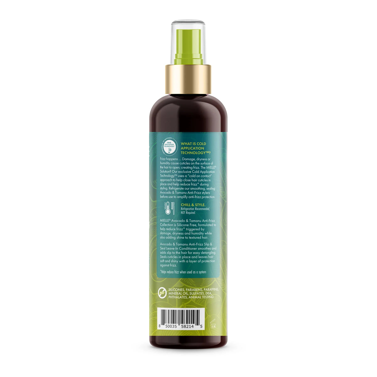 Mielle Avocado & Tamanu Anti-Frizz Slip & Seal Leave-In Conditioner 8.0 oz / 227mL
