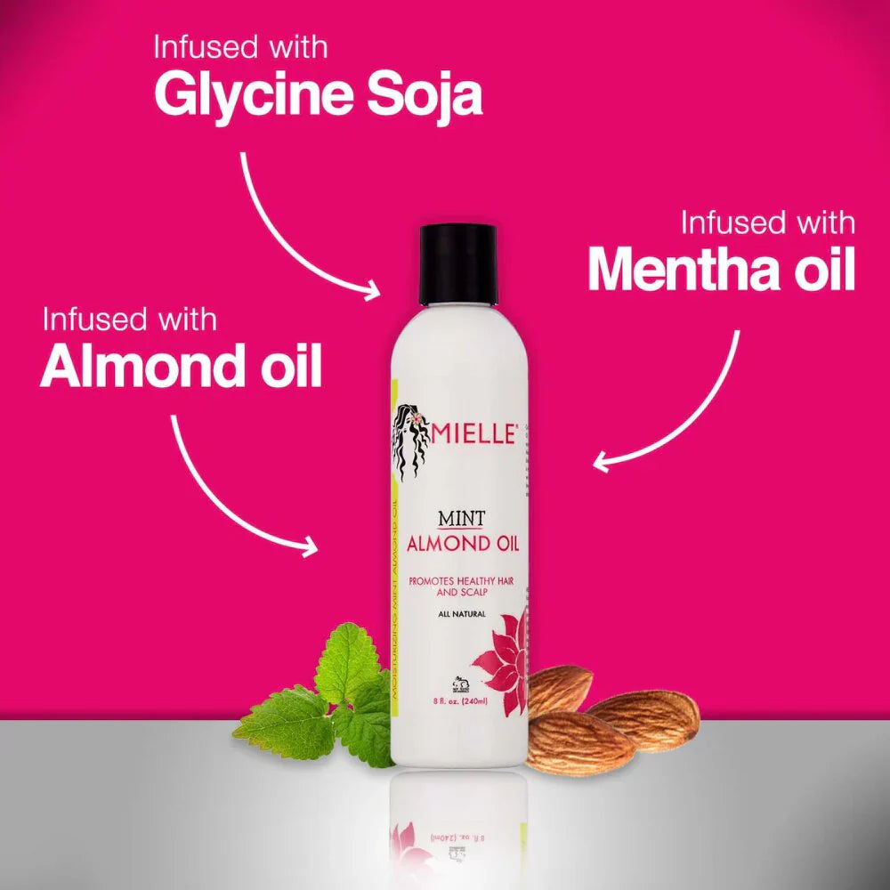 Mielle Mint Almond Oil 8 oz / 240 mL