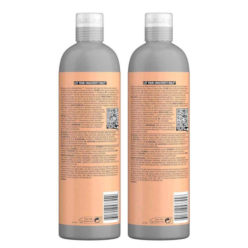Moisture Maniac Shampoo and Conditioner Pack - 25.36 oz/750ml