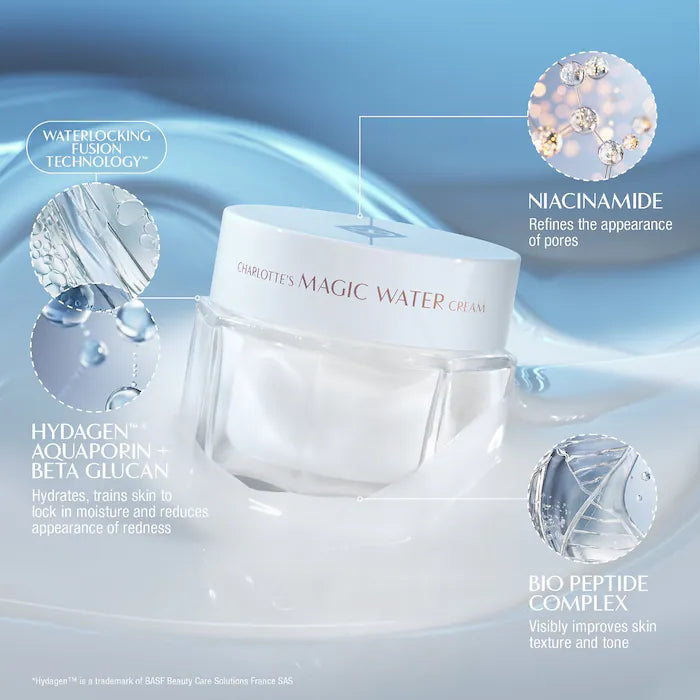 Charlotte Tilbury Magic Water Cream Refillable Gel Moisturizer 0.5 oz / 15 ml