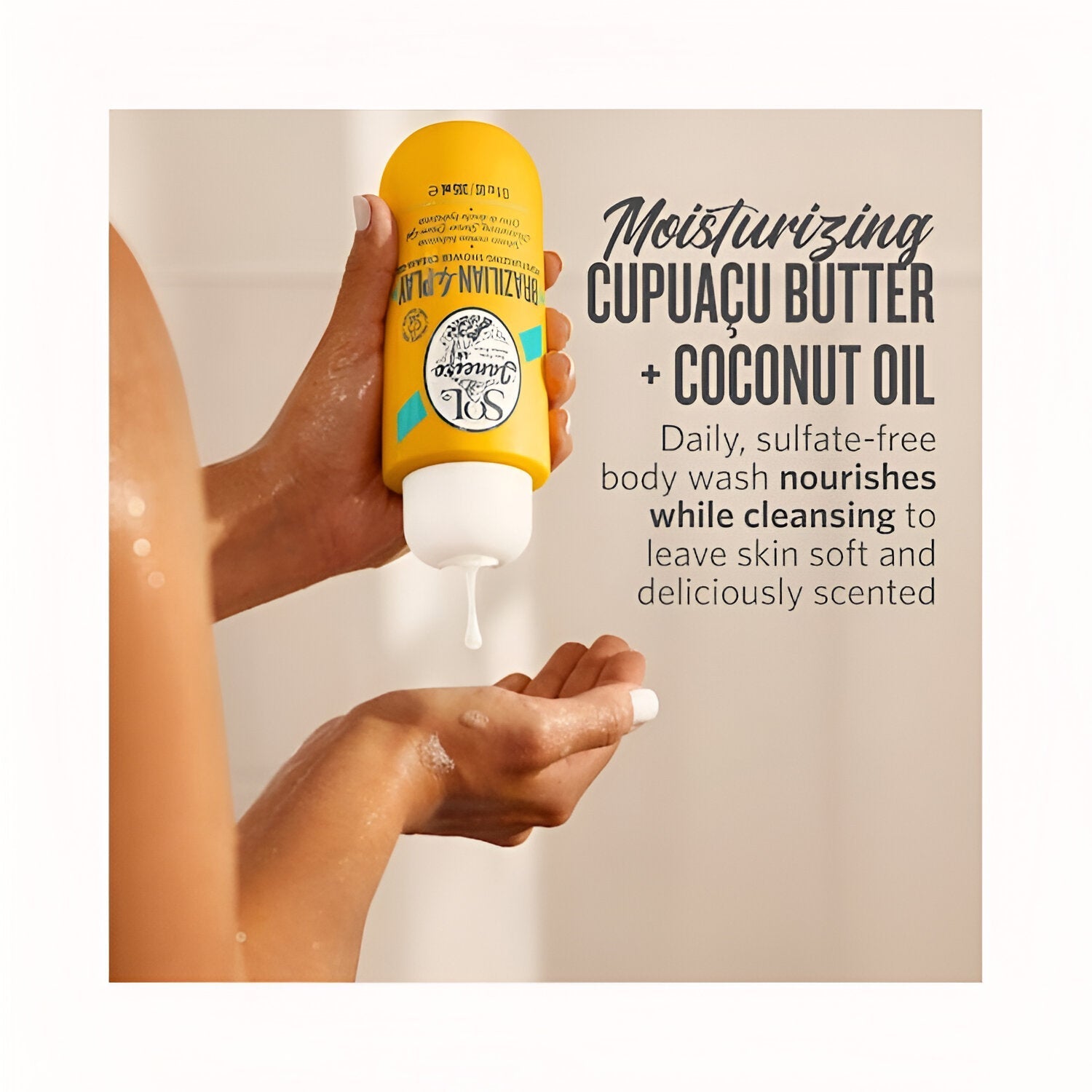 Sol de Janeiro Brazilian 4 Play Mini Moisturizing Shower Cream-Gel - 3 oz/90 ml