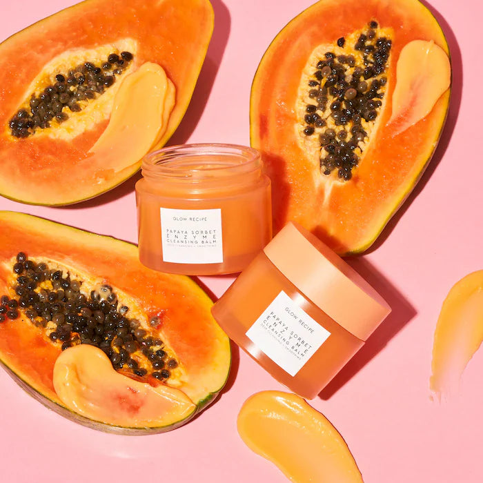 Glow Recipe Papaya Sorbet Smoothing Cleansing Balm & Makeup Remover 3.4 oz/ 100 mL