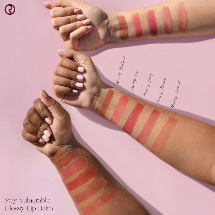 Rare Beauty Stay Vulnerable Glossy Lip Balm - Nearly Neutral (soft neutral pink)