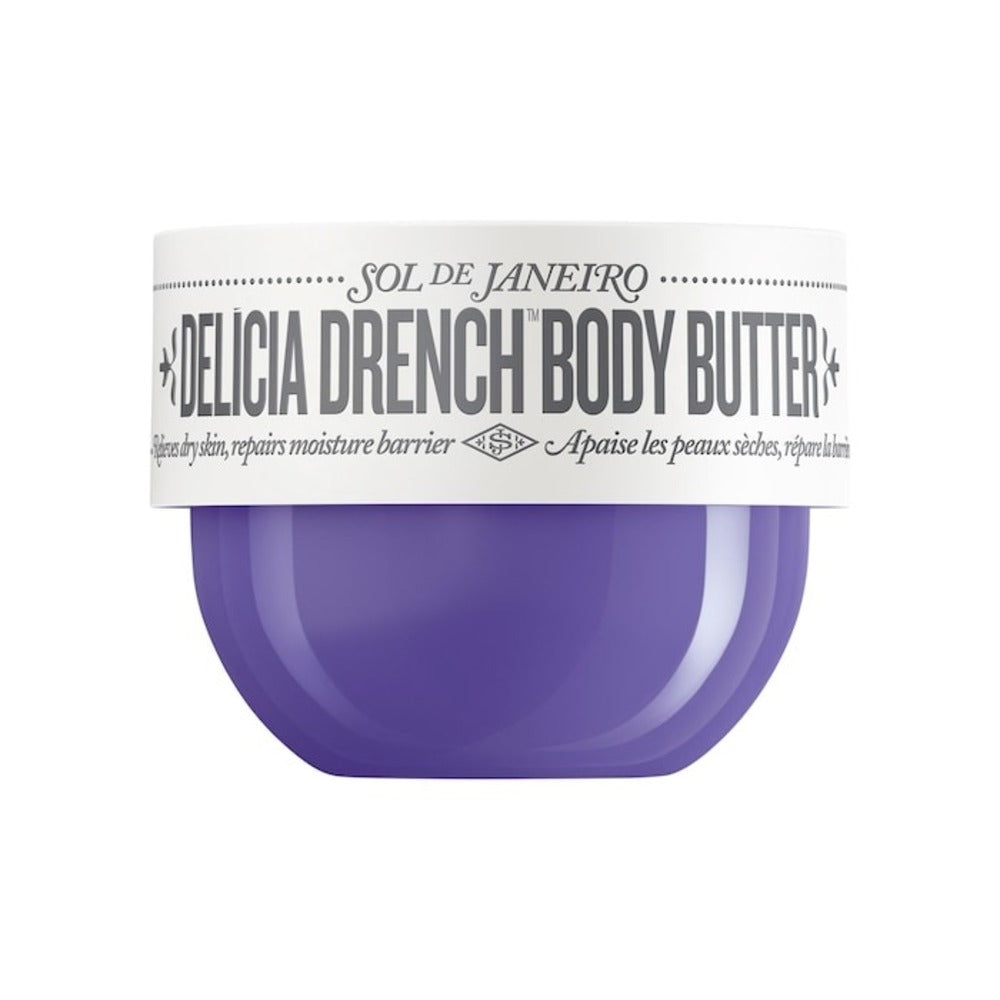 Sol de Janeiro Mini Delícia Drench Body Butter for Intense Moisture and Skin Barrier Repair - 2.5 oz/75 ml