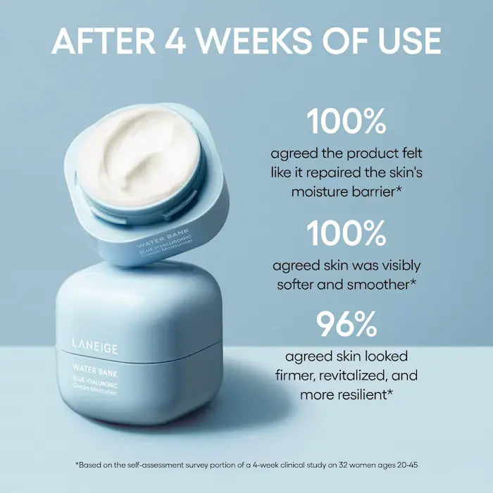 Laneige Water Bank Blue Hyaluronic Cream Moisturizer for Moisture Barrier Repair