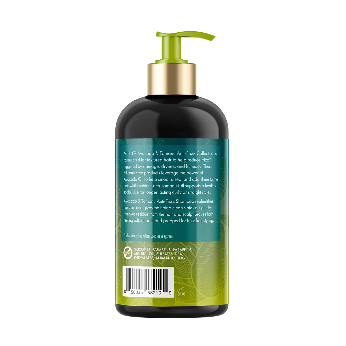 Mielle Avocado & Tamanu Anti-Frizz Shampoo 12.0 oz / 355mL