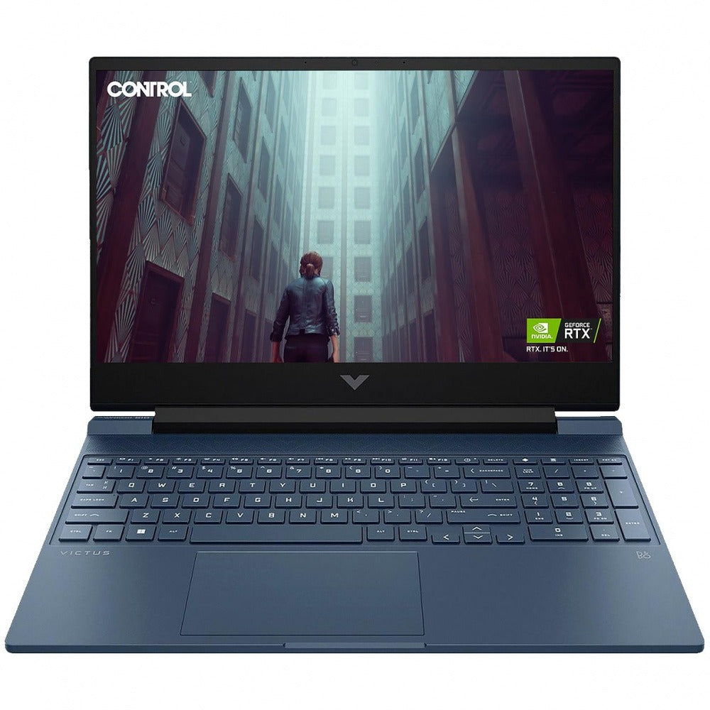 HP Victus 15-FA0033DX Gaming Laptop, Intel Core i5-12450H, 8GB RAM, 512GB SSD, NVIDIA GeForce RTX 3050 4GB, 15.6" FHD 144Hz, Windows 11, Blue (9T9R8UA#ABA) BRAND NEW