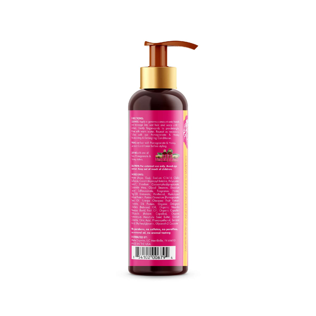 Pomegranate & Honey Moisturizing and Detangling Shampoo 12 oz / 355ml