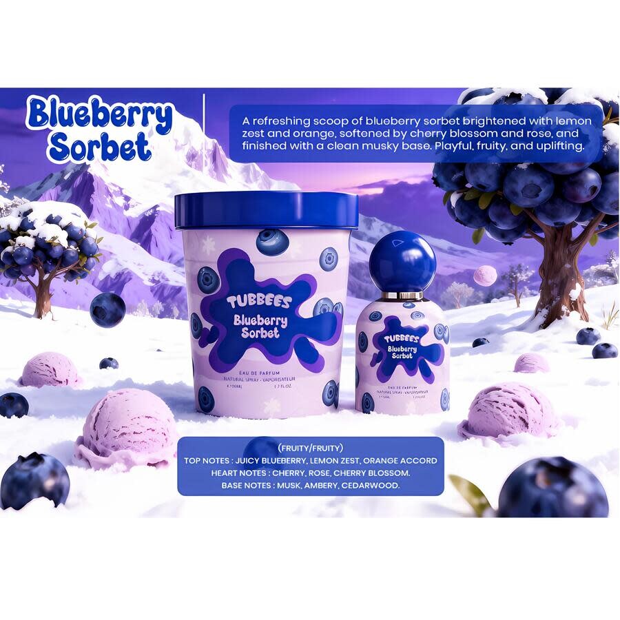 Grandeur Tubbees Blueberry Sorbet Eau de Parfum - 1.7 FL OZ / 50 ML