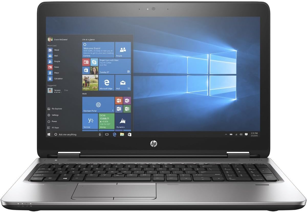 HP Probook 650 G3 15.6" Core i7-7500 16GB 256GB SSD Ref +A WF035DEBK