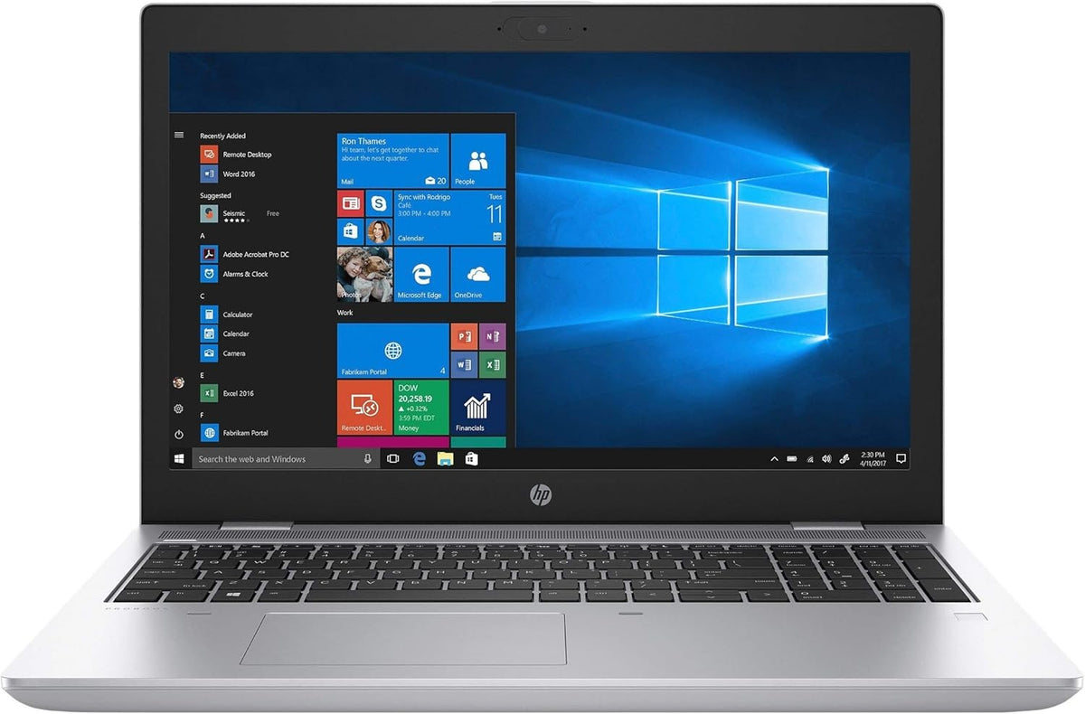 HP ProBook 650 G5, Intel Core i5 8th Gen, 16GB RAM, 256GB SSD, USB 3.0, VGA, HDMI, Webcam, 15.6" HD Touchscreen, Windows 10, Refurbished A+