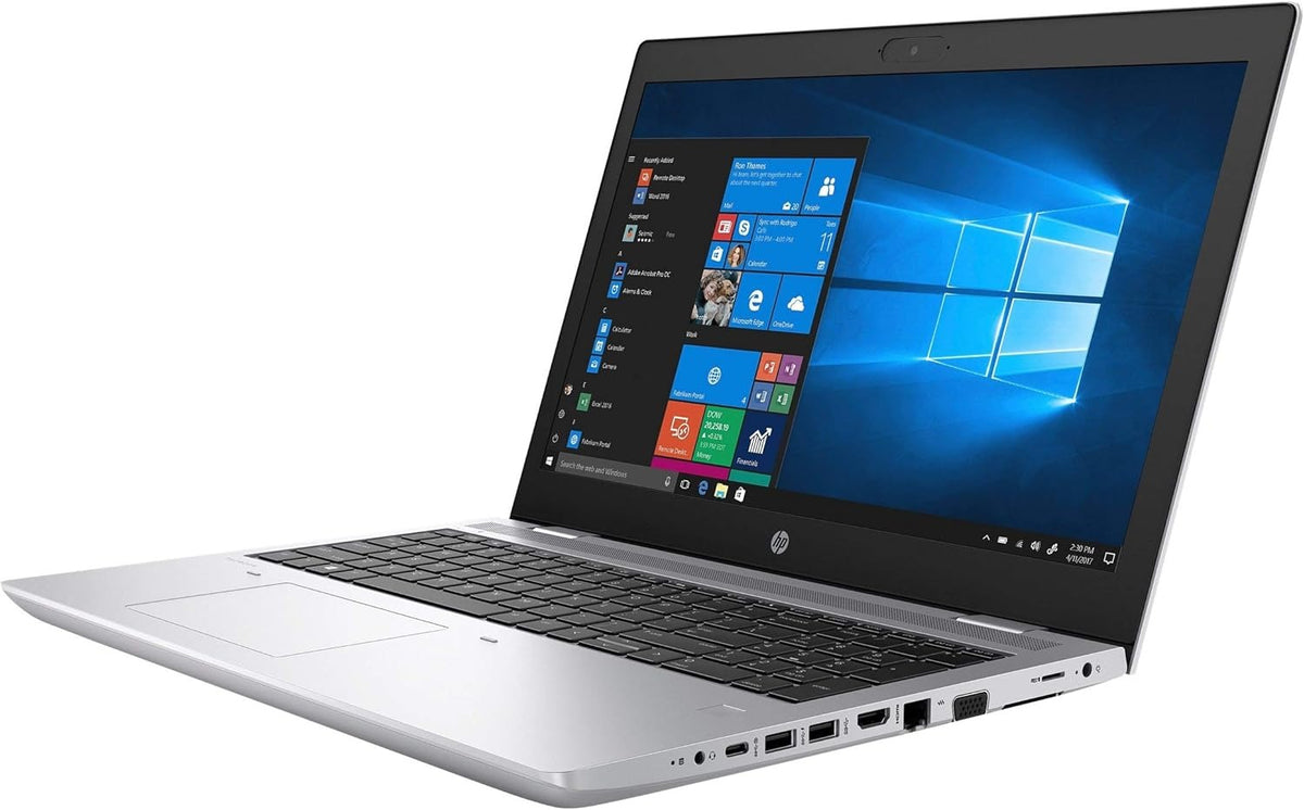 HP ProBook 650 G5, Intel Core i5 8th Gen, 16GB RAM, 256GB SSD, USB 3.0, VGA, HDMI, Webcam, 15.6" HD Touchscreen, Windows 10, Refurbished A+
