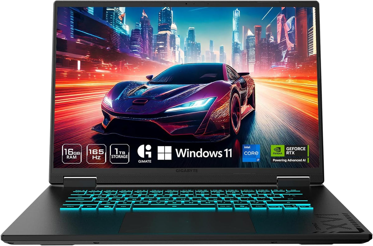 Gigabyte A16 CWHI3US864SH GAMING LAPTOP, Intel Core i7-13620H, 32GB RAM Memory, 1TB SSD, RTX 5070 8GB vRAM, "16  165Hz WUXGA Screen, Win11