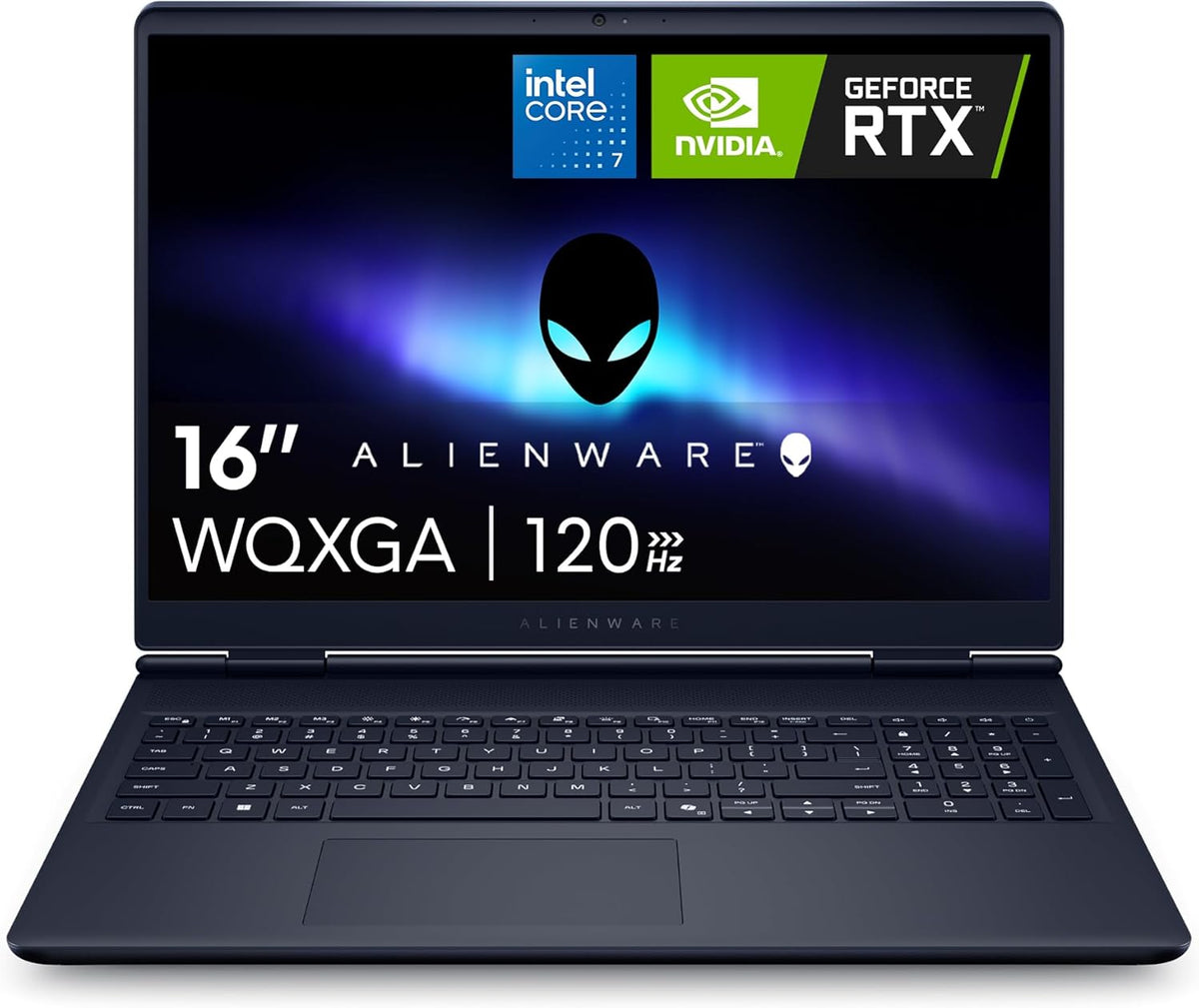 Dell Alienware LAC16250-7193BLU-PUS GAMING LAPTOP, Intel Core 7-240H, 16GB RAM Memory, 1TB SSD, NVIDIA GeForce RTX 5050 8GB vRAM, 16” WQXGA  120Hz Screen, Win11