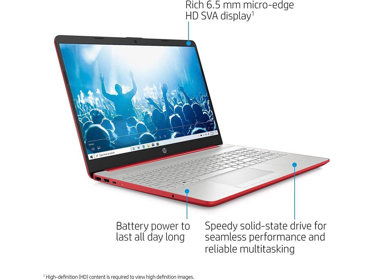 HP Laptop 15.6" Pentium Silver N5000 4GB 128GB eMMC Scarlet Red Open Box LT0003HPRD