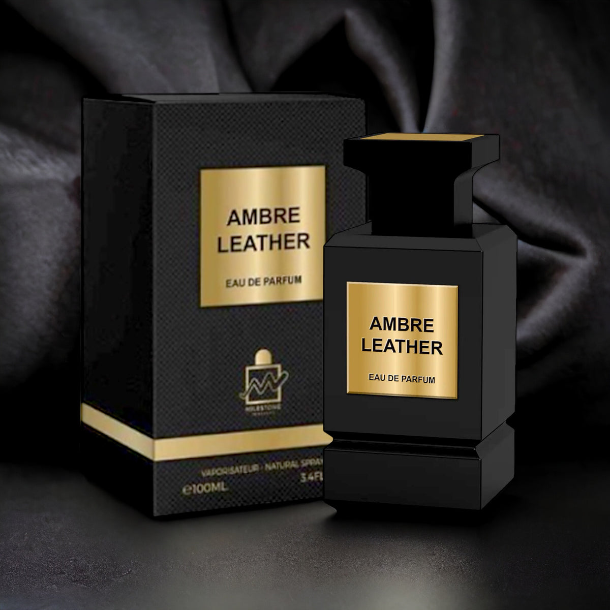 Ambre Leather by Milestone Perfumes Eau de Parfum for Men 3.4 oz