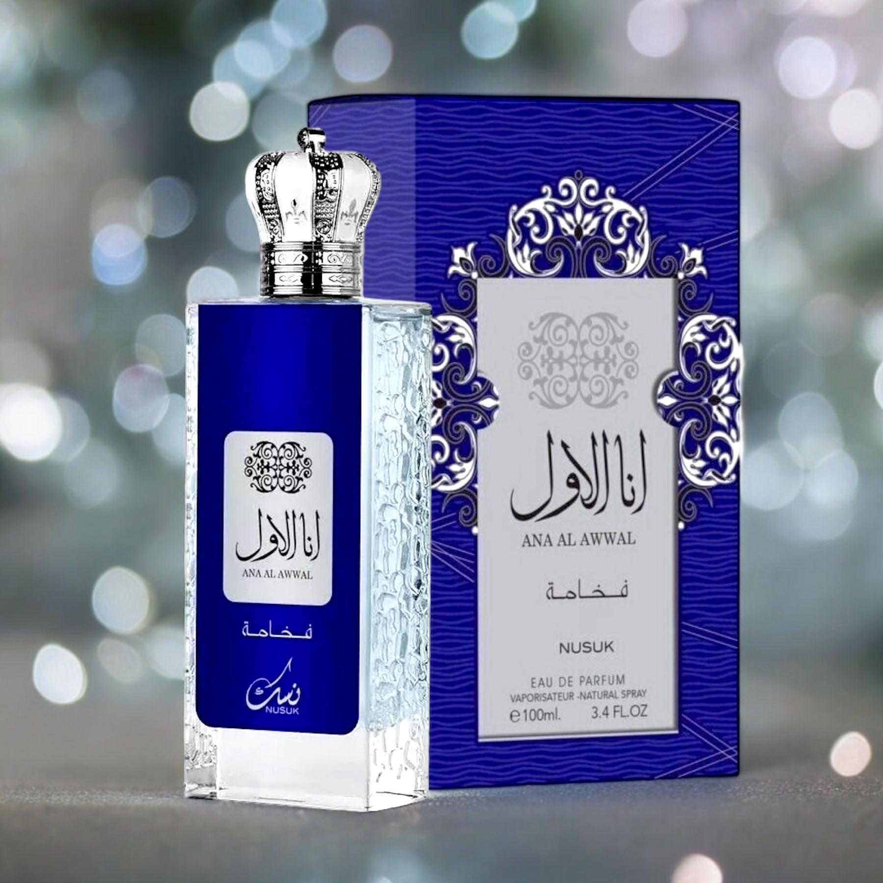 Ana Al Awwal Blue By Nusuk Eau de Parfum 3.4 oz Men