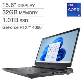 Dell G5 Gaming Laptop 15.6" Intel Core i9-13900HX 32GB 1TB Ssd GeForce RTX™ 4060 Win 11 G5530-9251GRY-PUS