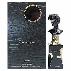 His Confession by Lattafa Eau de Parfum for Men 3.4 oz