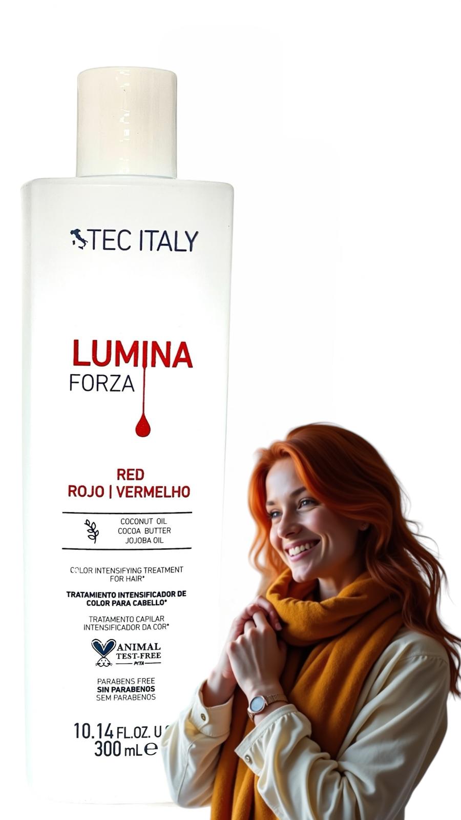 Tec Italy Lumina Forza Red Vermelho 10.14 fl oz - 300 ml