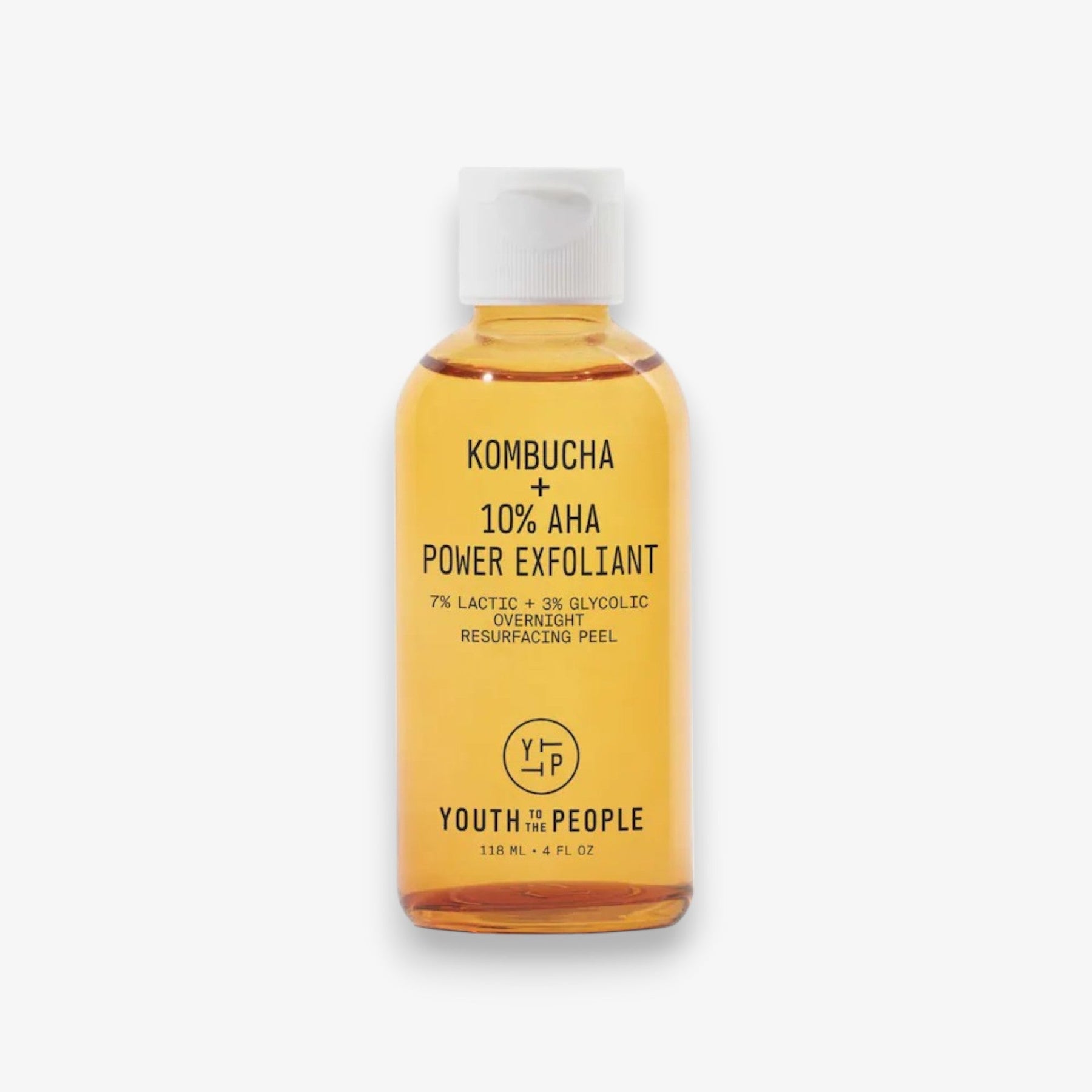 Kombucha + 10% AHA Liquid Exfoliant with Lactic Acid and Glycolic Acid 4 oz / 118 mL