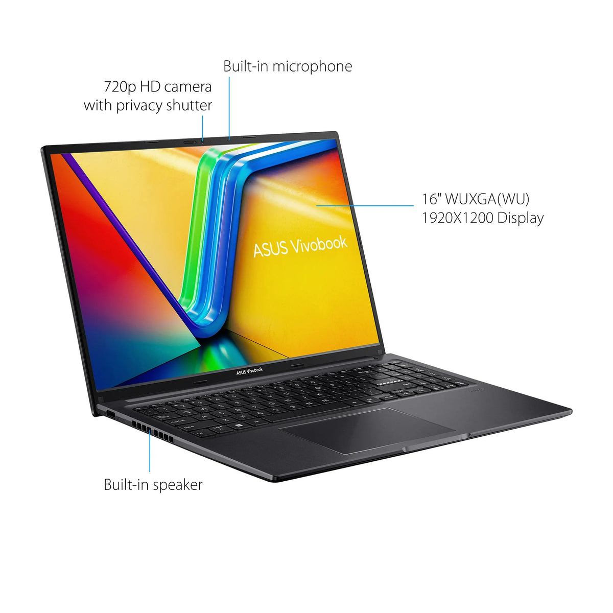 Asus vivobook Laptop 16" Intel Core i7-1255U 16GB 512GB SSD Win 11
