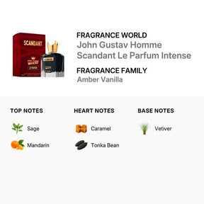 Fragrance World John Gustav Homme Scandant Le Parfum Intense Eau de Parfum - 3.38 FL OZ / 100 ML