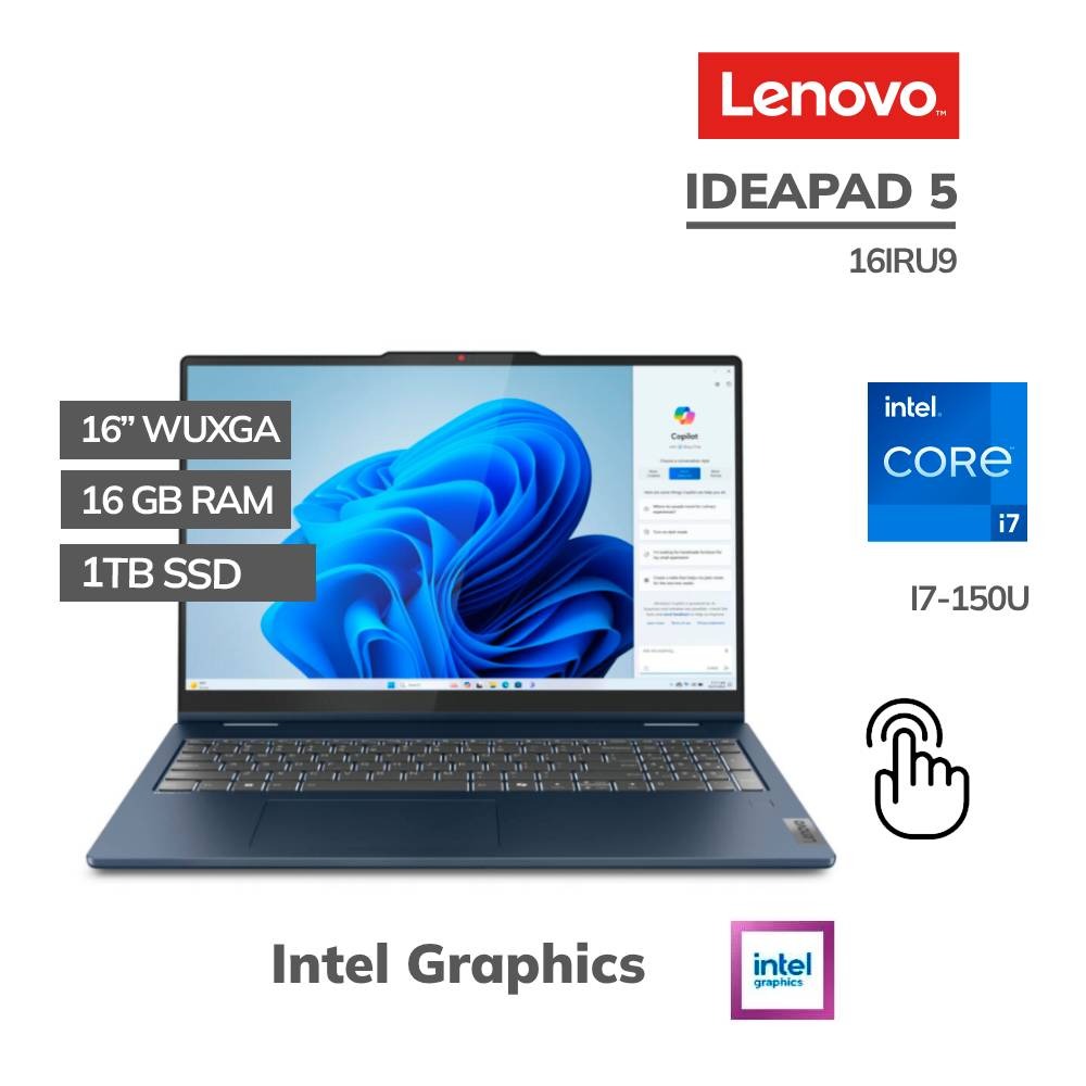 Lenovo 83DU001KUS 2-in-1 Computer, Intel® Core 7-150U, 16GB RAM, 1TB SSD, 16" Touchscreen – BRAND NEW