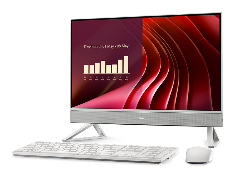 Dell 24250-7482WHT-PUS 24” All-in-One Desktop – Intel Core 7 150U, 16GB RAM, 512GB SSD, Full HD Display, Win 11