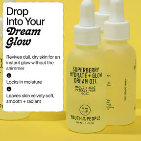 Superberry Hydrate + Glow Dream Oil with Squalane and Antioxidants 1 oz / 30 ml