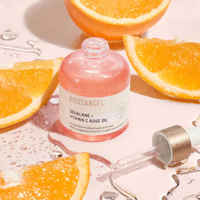 Squalane + Vitamin C Rose Brightening and Firming Face Oil