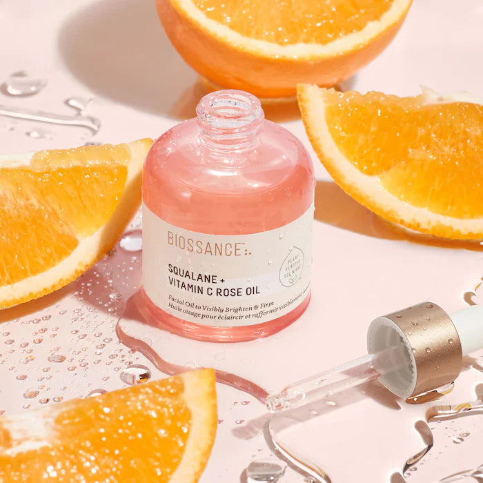 Squalane + Vitamin C Rose Brightening and Firming Face Oil