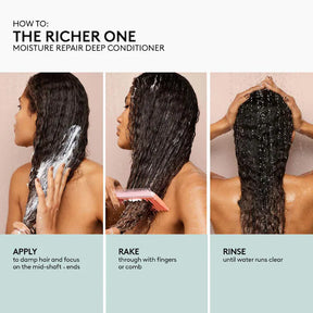 The Richer One Moisture Repair Deep Conditioner for Medium to Thick Hair 11.5 oz/ 340 mL