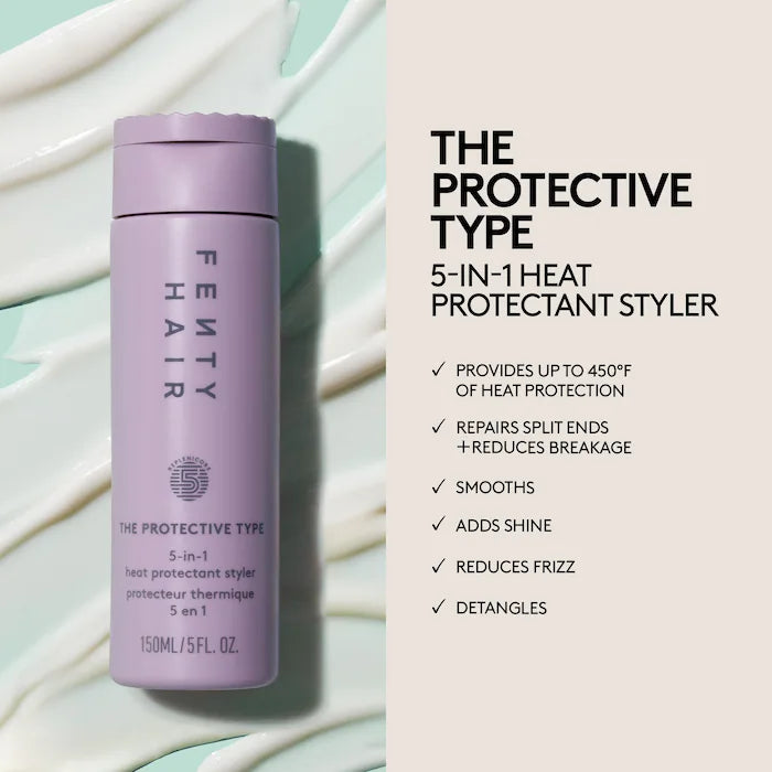 The Protective Type 5-in-1 Heat Protectant Styling Cream 5 oz/ 150 mL