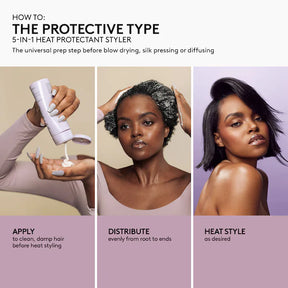 The Protective Type 5-in-1 Heat Protectant Styling Cream 5 oz/ 150 mL