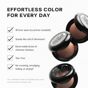 Saie SuperSuede Baked Eyeshadow with 16hr Wear 1g