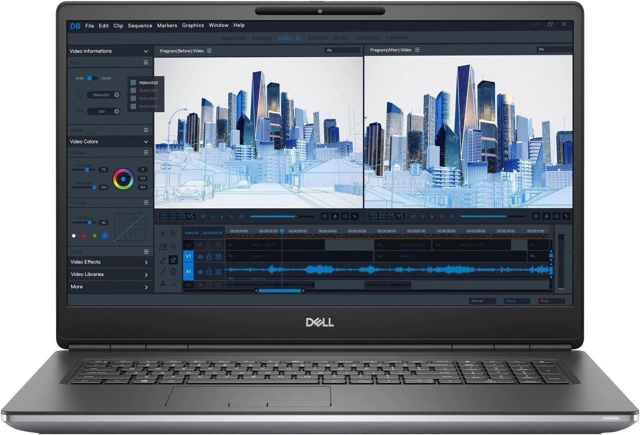 Dell Precision 7760 i9-11950H 64 RAM 512 SSD RTX A3000 17.3” FHD/4K, W10 Pro Ref A+